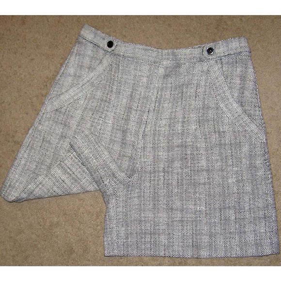 NEW sz 8-10 H&M Black White "Salt n Pepper" Shorts - Picture 3 of 8